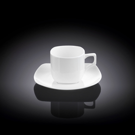 Coffee cup & saucer set of 2 in colour box wl‑993041/2c Wilmax (photo 1)