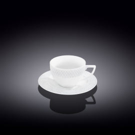 Coffee cup & saucer set of 6 in gift box wl‑880107‑jv/6c Wilmax (photo 1)