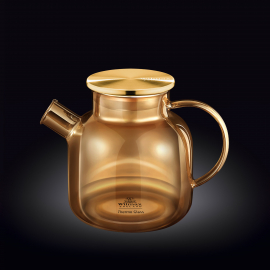 Tea pot with gold  stainless steel lid wl‑888826003/a Wilmax (photo 1)