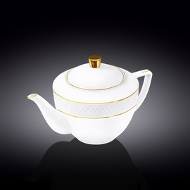 Tea pot with gold lines wl‑880102452/a Wilmax (photo 1)