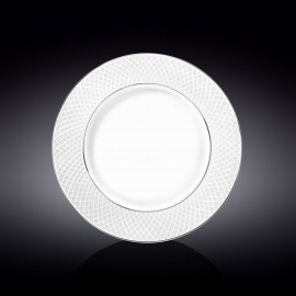 Flat rim main course round plate with platinum lines wl‑880103106/a Wilmax (photo 1)