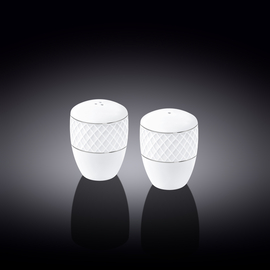Salt & pepper set with platinum lines wl‑880103555/sp Wilmax (photo 1)