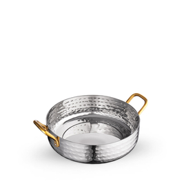 Round fry pan with 2 side gold handles wl‑554103/s Wilmax (photo 1)