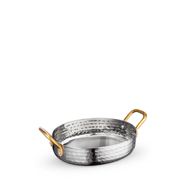Oval fry pan with 2 side gold handles wl‑554105/s Wilmax (photo 1)