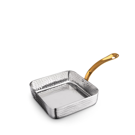 Square fry pan with long gold handle wl‑554123/s Wilmax (photo 1)