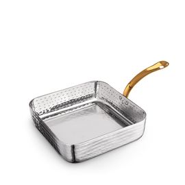 Square fry pan with long gold handle wl‑554125/s Wilmax (photo 1)