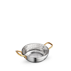 Deep round fry pan with 2 side gold handles wl‑554129/s Wilmax (photo 1)