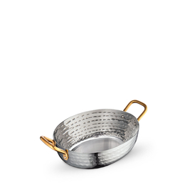 Deep oval fry pan with 2 side gold handles wl‑554133/s Wilmax (photo 1)