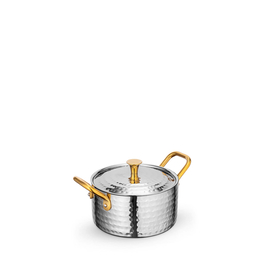 Casserole with lid & 2 side gold handles wl‑554143/s Wilmax (photo 1)