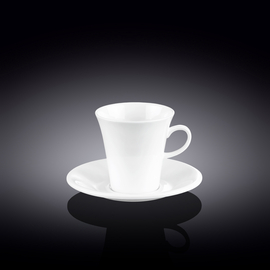 Coffee cup & saucer set of 2 in colour box wl‑993005/2c Wilmax (photo 1)