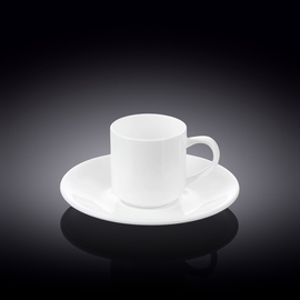 Coffee cup & saucer set of 2 in colour box wl‑993007/2c Wilmax (photo 1)