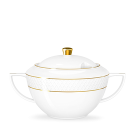 Tureen with gold lines wl‑880102511/a Wilmax (photo 1)