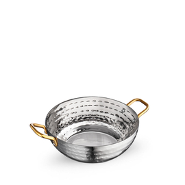 Deep round fry pan with 2 side gold handles wl‑554131/s Wilmax (photo 1)