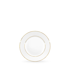 Flat rim bread round plate with gold lines wl-880102100/a Wilmax (photo 1)