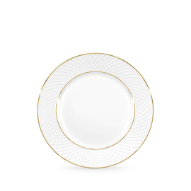 Flat rim dinner round plate with gold lines wl‑880102104/a Wilmax (photo 1)