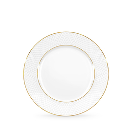 Flat rim main course round plate with gold lines wl‑880102106/a Wilmax (photo 1)