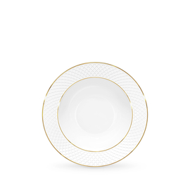 Deep rim round plate with gold lines wl‑880102303/a Wilmax (photo 1)