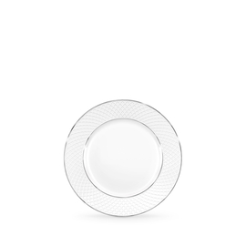 Flat rim appetizer round plate with platinum lines wl-880103101/a Wilmax (photo 1)