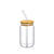 Glass can with lid & straw wl‑888609/a Wilmax (photo 1)