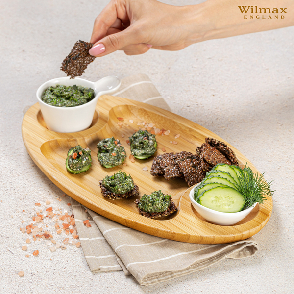 Oval 3 section platter wl‑771039/a Wilmax (photo 3)