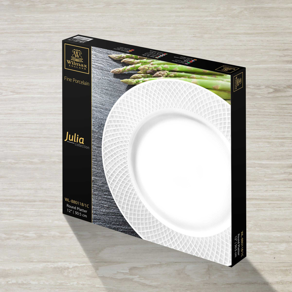 Flat rim serving round platter in colour box wl‑880118/1c Wilmax (photo 2)