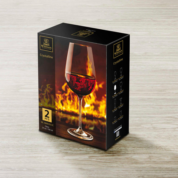 Wine glass set of 2 in colour box wl‑888035/2c Wilmax (photo 2)