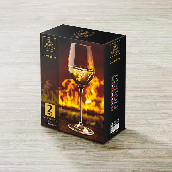 Wine glass set of 2 in colour box wl‑888036/2c Wilmax (photo 3)