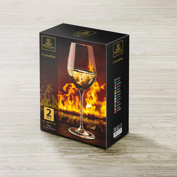 Wine glass set of 2 in colour box wl‑888037/2c Wilmax (photo 3)