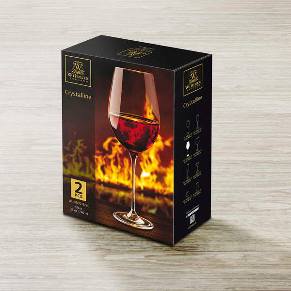 Wine glass set of 2 in colour box wl‑888038/2c Wilmax (photo 2)