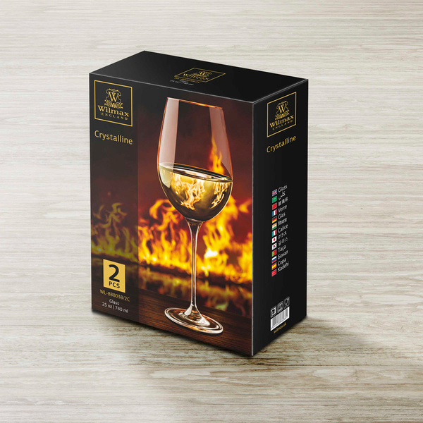 Wine glass set of 2 in colour box wl‑888038/2c Wilmax (photo 3)