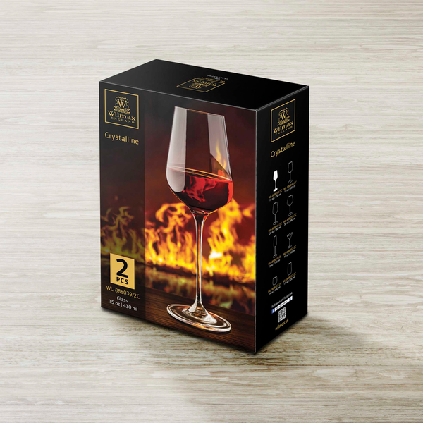 Wine glass set of 2 in colour box wl‑888039/2c Wilmax (photo 2)