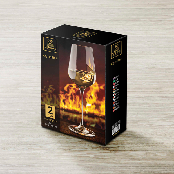 Wine glass set of 2 in colour box wl‑888039/2c Wilmax (photo 3)