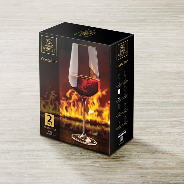 Wine glass set of 2 in colour box wl‑888041/2c Wilmax (photo 2)