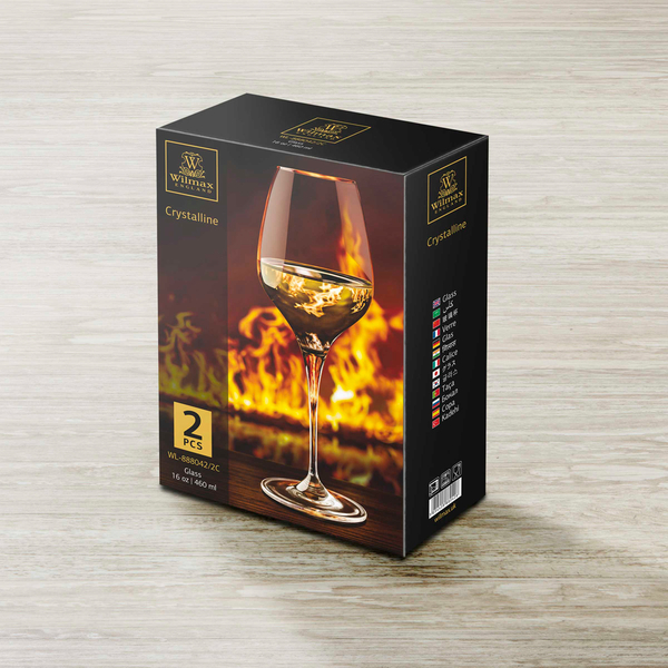 Wine glass set of 2 in colour box wl‑888042/2c Wilmax (photo 3)