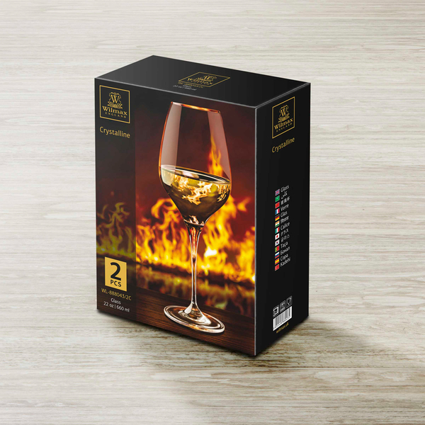 Wine glass set of 2 in colour box wl‑888043/2c Wilmax (photo 3)