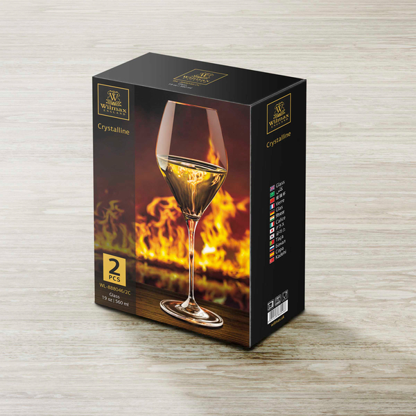 Wine glass set of 2 in colour box wl‑888046/2c Wilmax (photo 3)