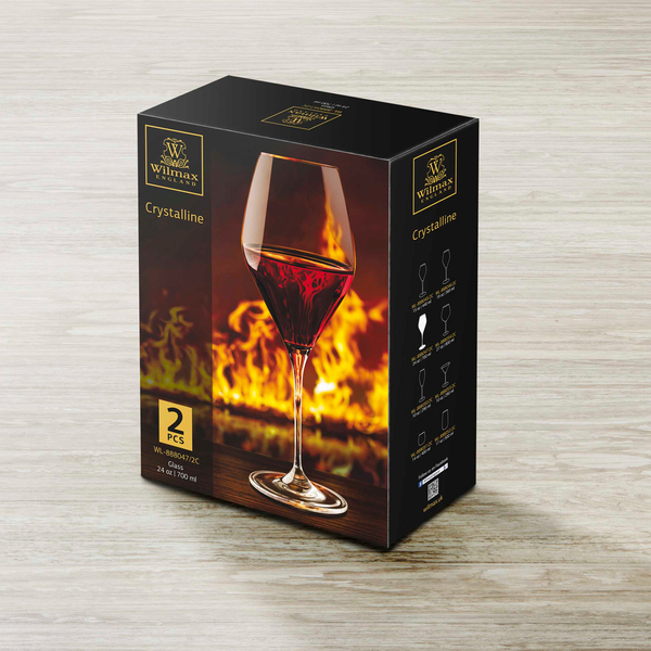 Wine glass set of 2 in colour box wl‑888047/2c Wilmax (photo 2)