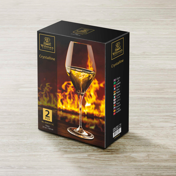 Wine glass set of 2 in colour box wl‑888047/2c Wilmax (photo 3)