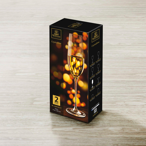 Champagne flute set of 2 in colour box wl‑888048/2c Wilmax (photo 2)