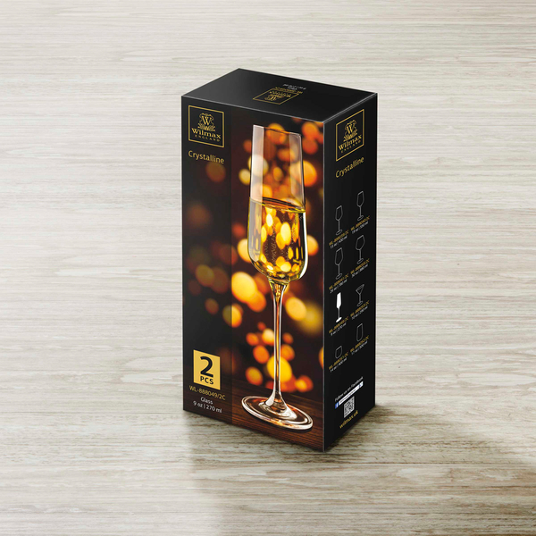 Champagne flute set of 2 in colour box wl‑888049/2c Wilmax (photo 2)