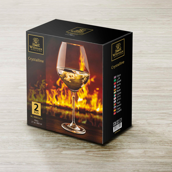 Chardonnay glass set of 2 in colour box wl‑888054/2c Wilmax (photo 3)