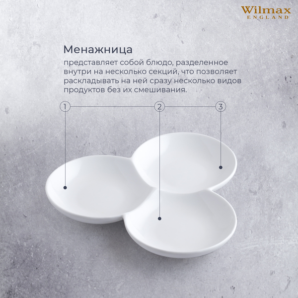 Divided dish wl‑992614/a Wilmax (photo 4)