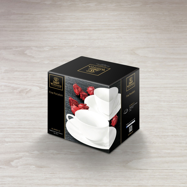 Cappuccino cup & saucer set of 2 in colour box wl‑993001/2c Wilmax (photo 2)
