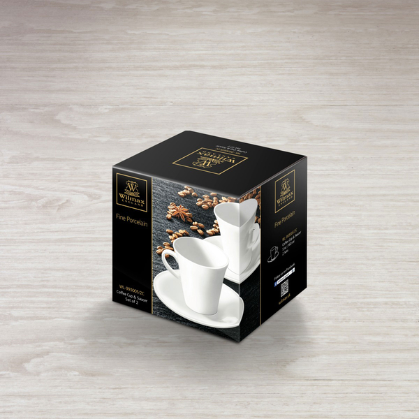 Coffee cup & saucer set of 2 in colour box wl‑993005/2c Wilmax (photo 2)