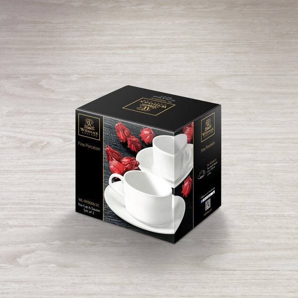 Tea cup & saucer set of 2 in colour box wl‑993006/2c Wilmax (photo 2)