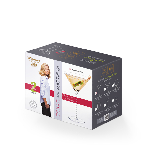 Martini glass set of 2 in colour box wl‑888106‑jv/2с Wilmax (photo 2)