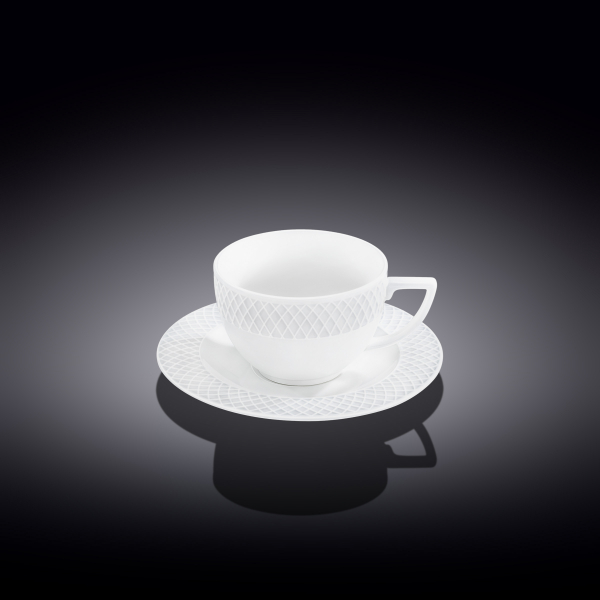 Cappuccino cup & saucer set of 6 in colour box wl‑880106/6c Wilmax (photo 1)