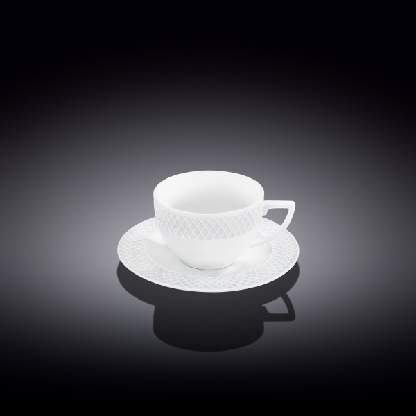 Coffee cup & saucer set of 6 in gift box wl‑880107‑jv/6c Wilmax (photo 1)