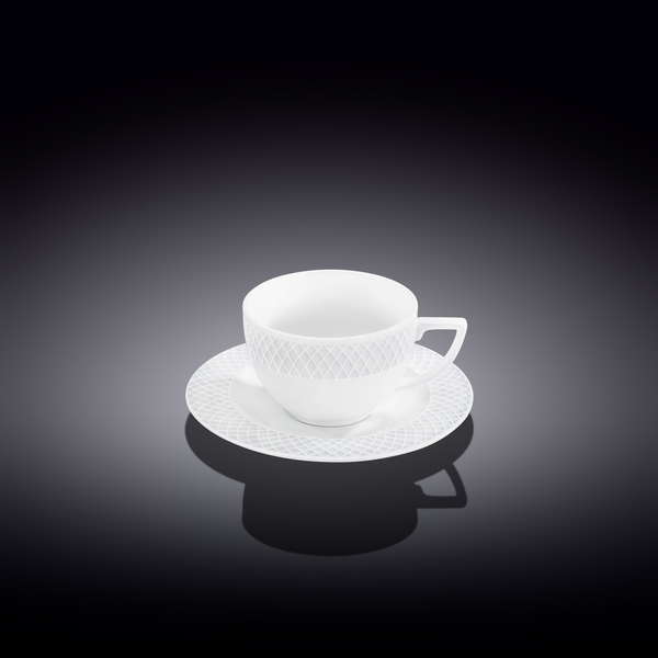 Coffee cup & saucer set of 6 in gift box wl‑880107‑jv/6c Wilmax (photo 1)