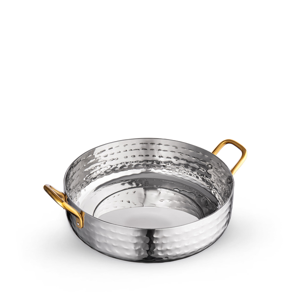 Round fry pan with 2 side gold handles wl‑554104/s Wilmax (photo 1)